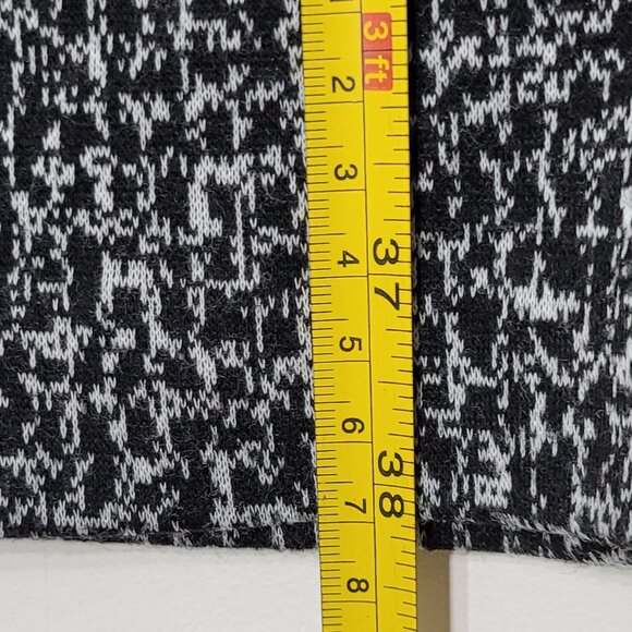 Lane Bryant Black White Sleeveless Ribbed Mock Neck Knit Dress Office Sz 14/16 - Picture 7 of 9